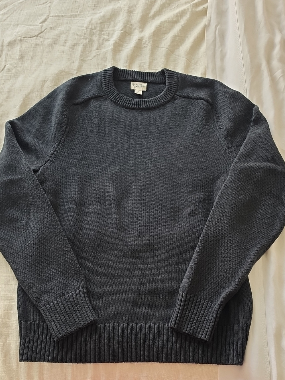 J. Crew Men's Crewneck Sweater in Black